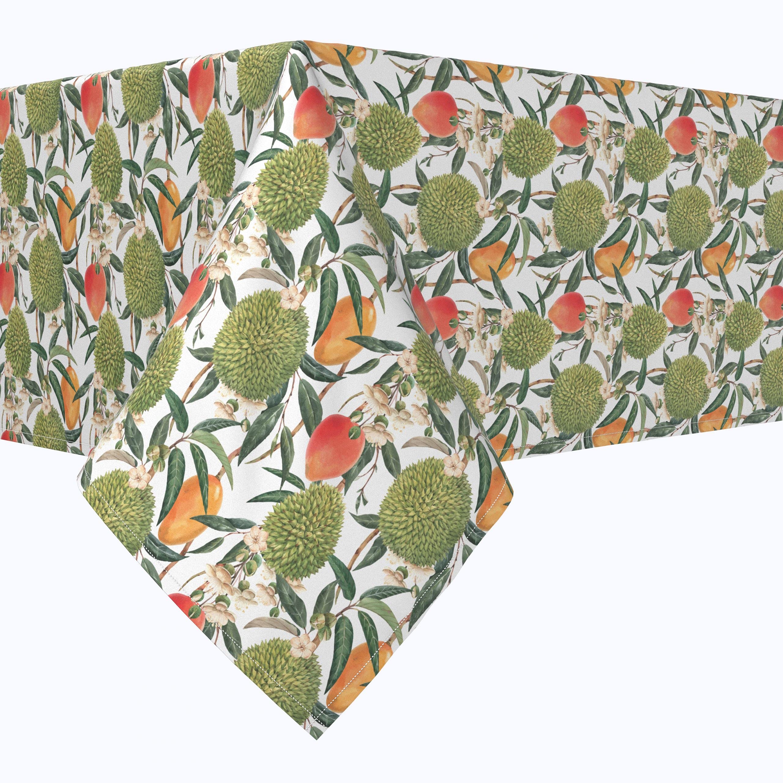 Watercolor Tropics Rectangular Tablecloth - 100% Polyester, 60x104 Inches - Perfect for Dining Tables, Picnics & Outdoor Parties