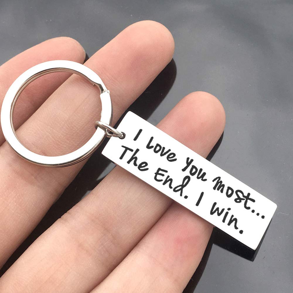 Personalized Couple Keychain - Anniversary, Birthday & Wedding Gifts for Him and Her - Romantic Keepsake for Wifey & Hubby - Perfect for Valentine's Day, Anniversaries & Couple Gifts