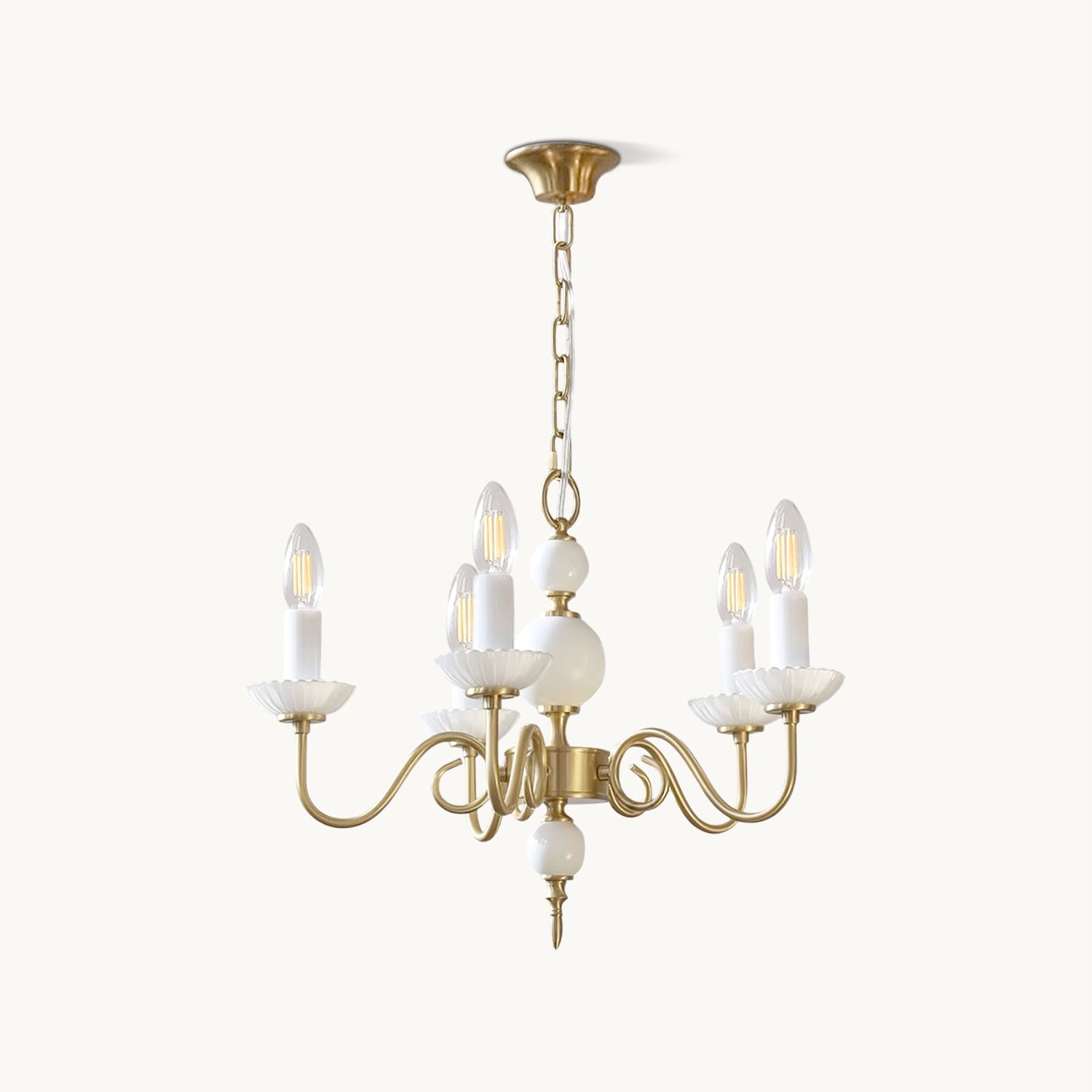 Carlita Chandelier - Elegant Crystal Ceiling Light Fixture for Dining Room, Living Room & Bedroom | Modern Home Decor Lighting