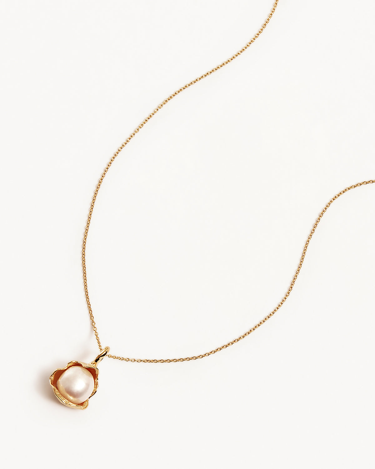 18K Gold Vermeil Pearl Necklace - Elegant Dream Pearl Jewelry for Women | Perfect for Weddings, Parties & Special Occasions