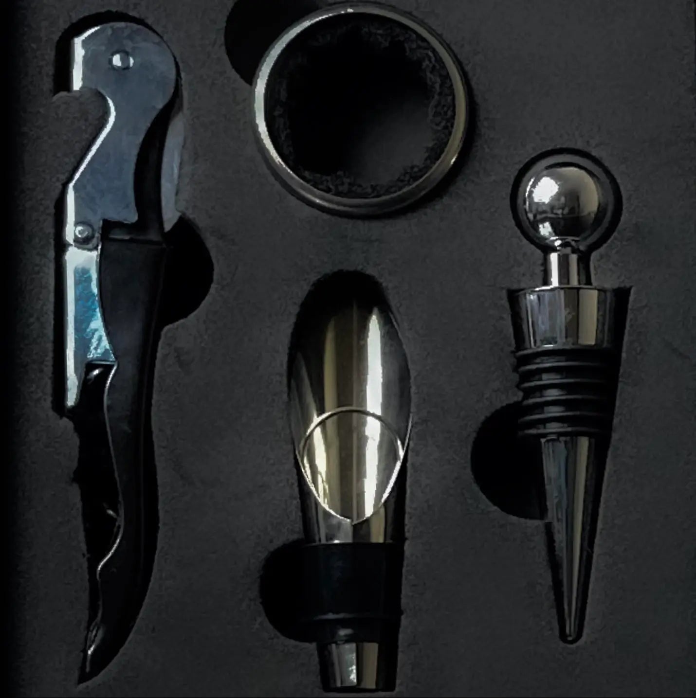 Premium Wine & Champagne Corkscrew Set with Elegant Stopper - Perfect for Dinner Parties, Gifts & Home Bars