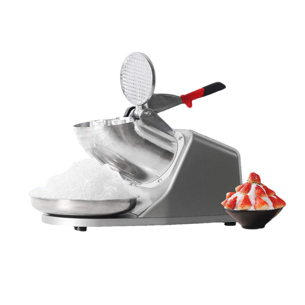 Electric Ice Crusher Machine - Large Stainless Steel Ice Shaver for Snow Cones, Margaritas & Frozen Cocktails - Fast, Safe & Easy Clean - Perfect for Home Bars, Parties & Commercial Use
