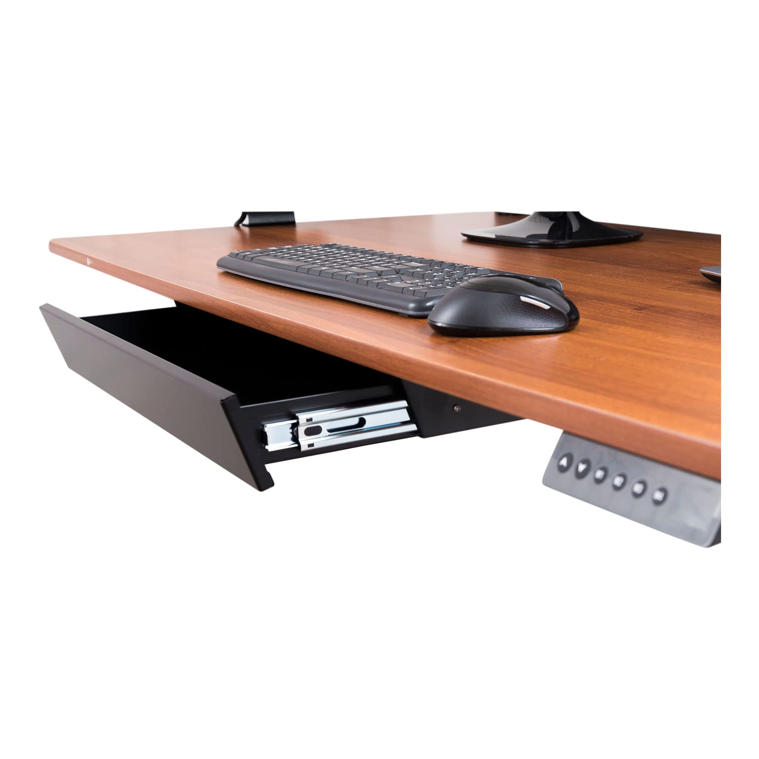Under-Desk Drawer Organizer for Standing Desks - Black | Office Storage Solution