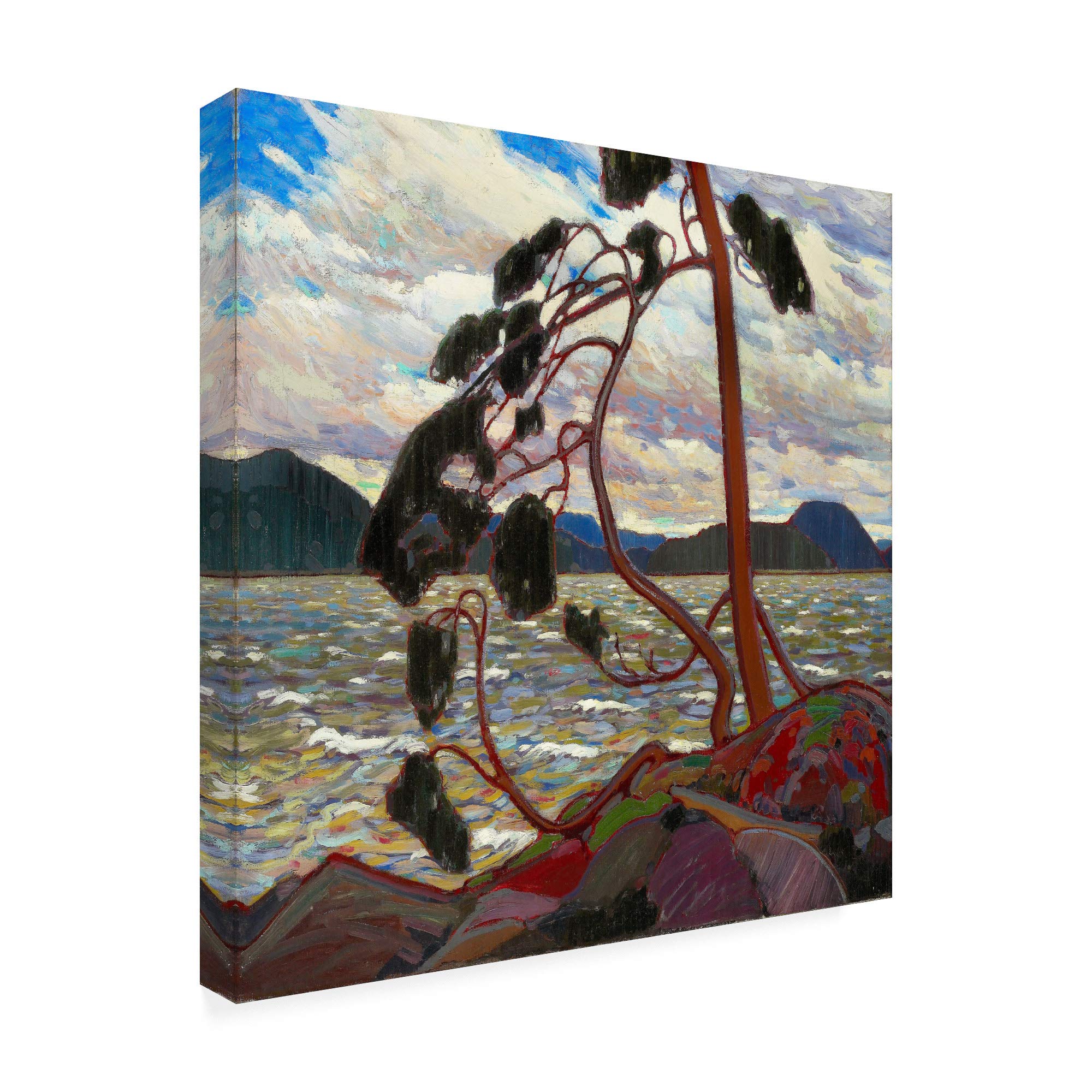 Trademark Fine Art - 35x35 The West Wind by Tom Thomson Canvas Print - Premium Wall Decor for Living Room, Bedroom & Office
