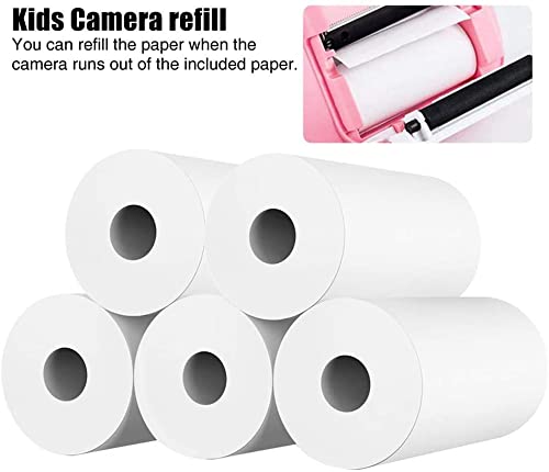 10 Rolls Kids Instant Camera Printing Paper - Thermal Wood Pulp Refill Paper for Children's Cameras | Perfect for Birthday Parties, School Events & Family Memories