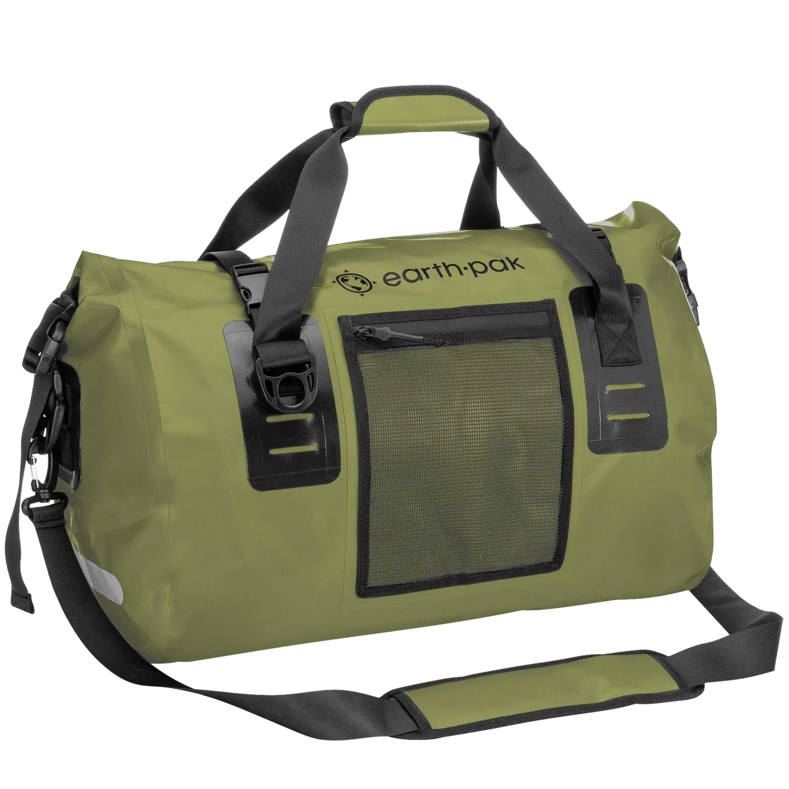 Earth Pak Waterproof Duffel Bag - Heavy Duty Motorcycle Dry Bag with Large Storage Space | Waterproof Travel Duffel for Camping, Kayaking, Fishing & Canoeing | 50L/70L/90L/120L Sizes | Perfect for Outdoor Adventures, Road Trips & Water Sports Gear Storage