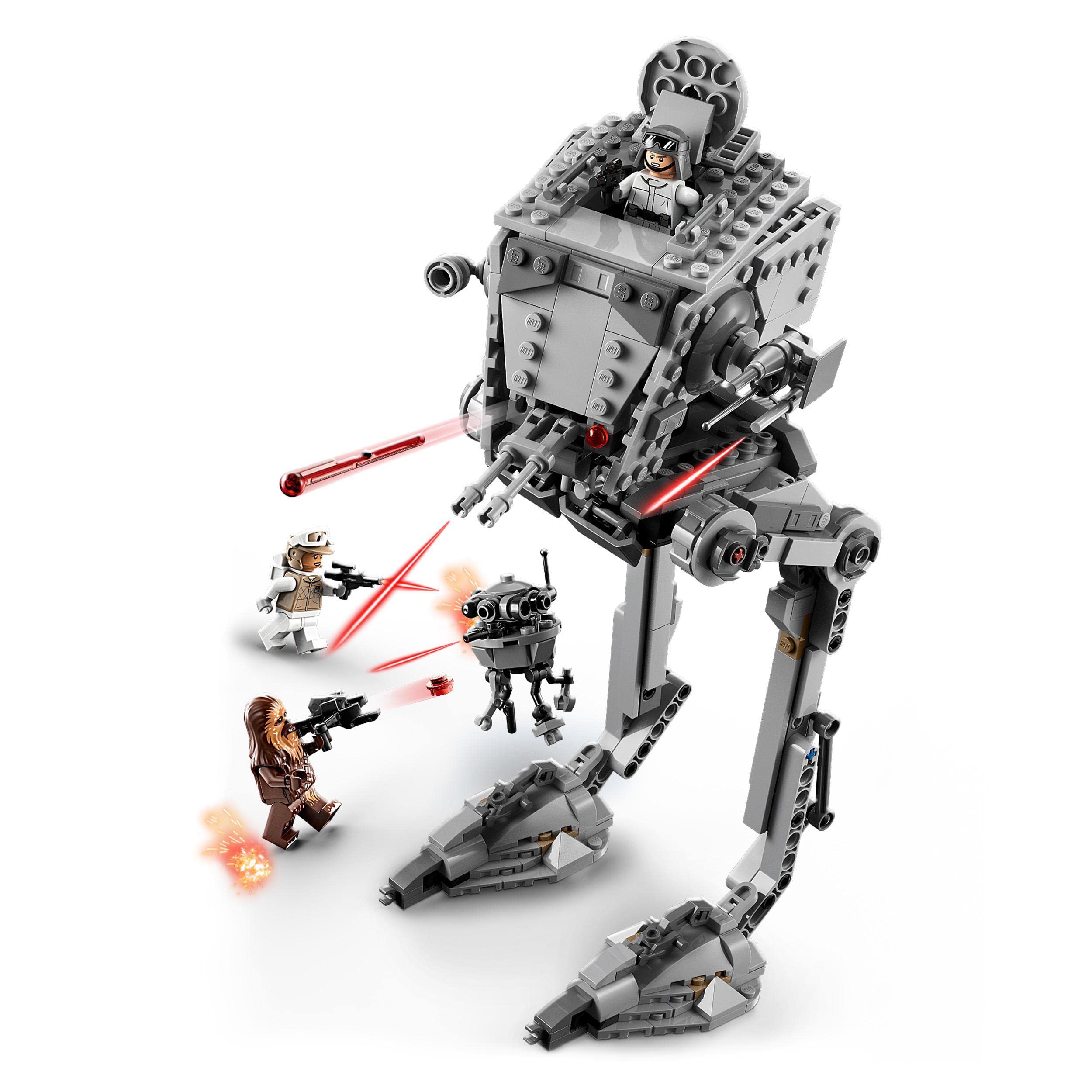 LEGO Star Wars AT-ST Walker Hoth Building Set 75322 with Chewbacca & Droid Figures - The Empire Strikes Back - Kids Birthday Gift - Build & Play for Star Wars Fans & Collectors - Perfect for Display, Playtime & Gifting