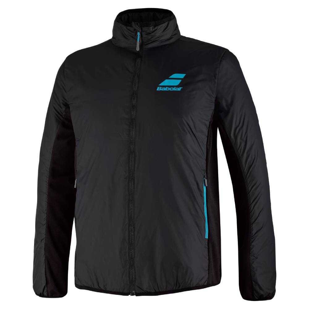 Babolat Exercise Padded Jacket for Men & Women - Lightweight Thermal Running Jacket with Comfortable Padding (Black) - Perfect for Tennis, Running, Gym & Outdoor Sports