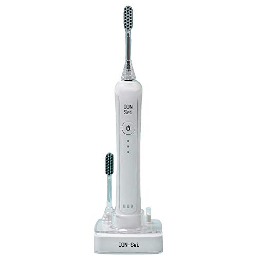 ION-Sei Electric Toothbrush - Rechargeable Sonic Toothbrush with Ultra Soft Bristles for Sensitive Teeth & Gums | Deep Cleaning & Gentle Gum Care | Teeth Whitening | Perfect for Travel & Daily Oral Care Routine