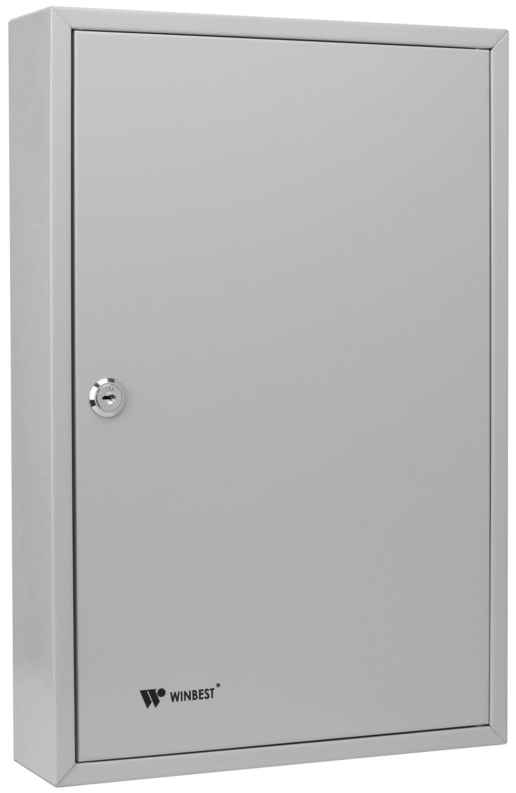 Heavy Duty Steel 120-Key Wall Mount Cabinet - Secure Key Storage Safe Box for Home, Office & Commercial Use
