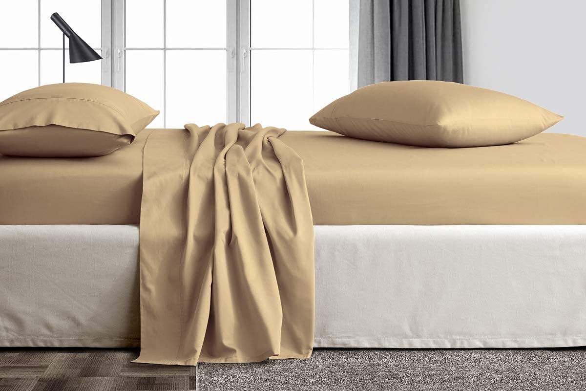 Premium 4-Piece Taupe Bamboo Sheet Set - Deep Pocket 15