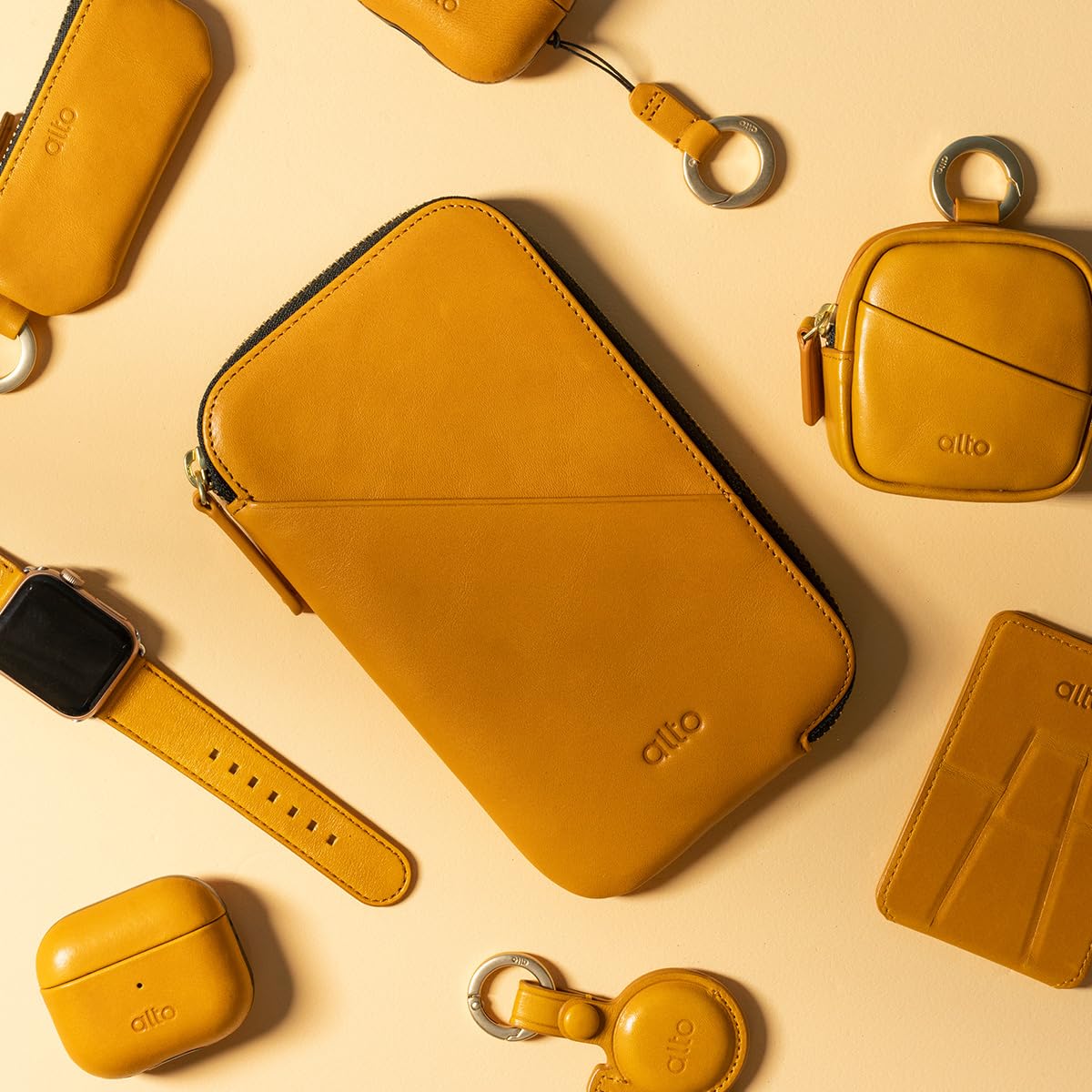 Premium Alto Travel Phone Wallet - Italian Leather Case & Passport Holder for iPhone 16/15/14/13/12 & Android (6.8