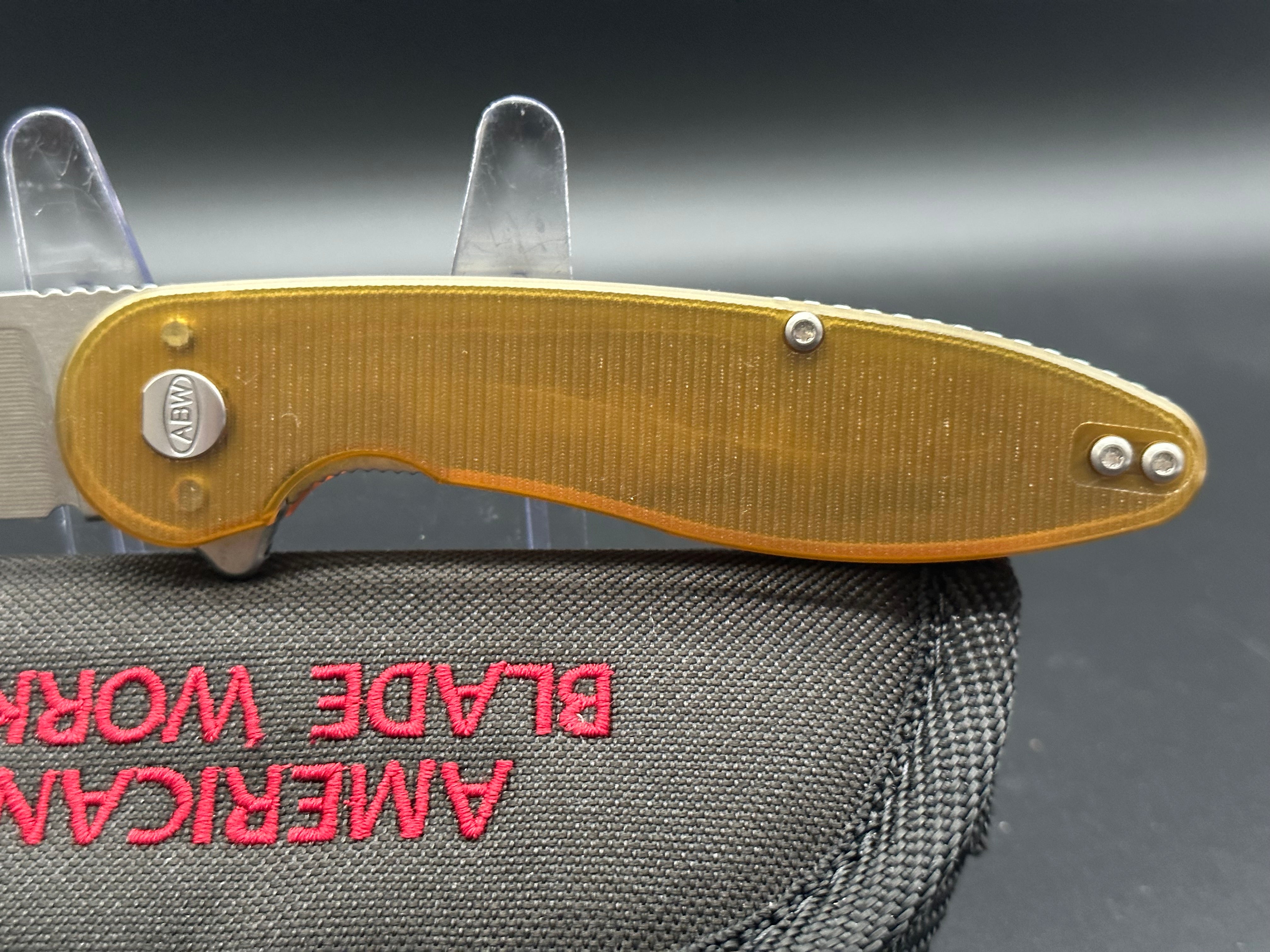 American Blade Works Model 1 V6 Magnacut Ultem Folding Knife - Premium EDC Pocket Knife for Outdoor, Camping & Everyday Carry | Tactical Survival Tool for Hiking, Hunting & Self Defense