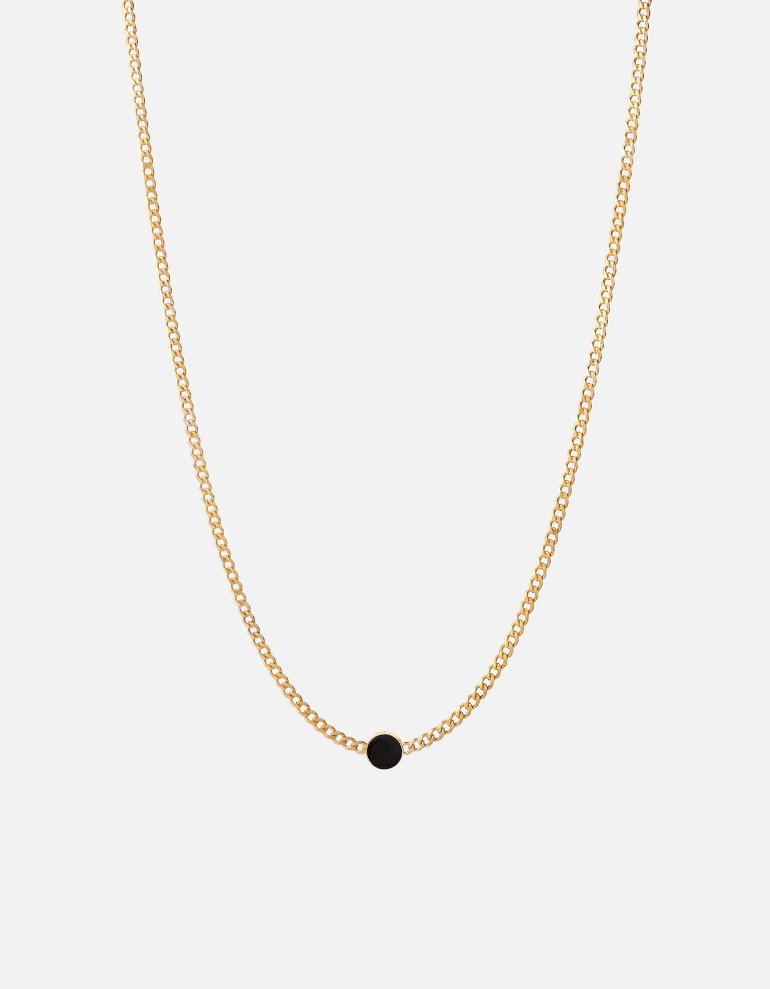 Volcanic Lava Stone Beaded Chain Necklace - 18K Gold Vermeil Pendant for Women - Perfect for Boho, Yoga & Meditation Jewelry