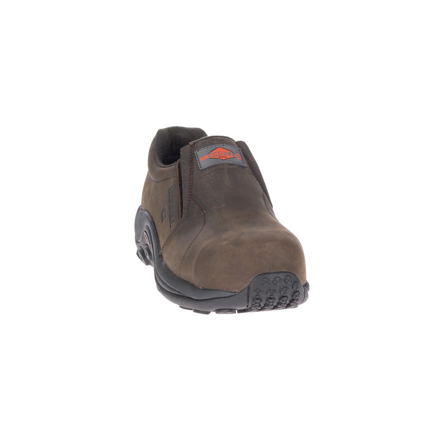 Men's Carbon Fiber Jungle Moc LTR SD Work Shoes - Lightweight Safety Toe for Construction & Outdoor Work - Espresso Brown