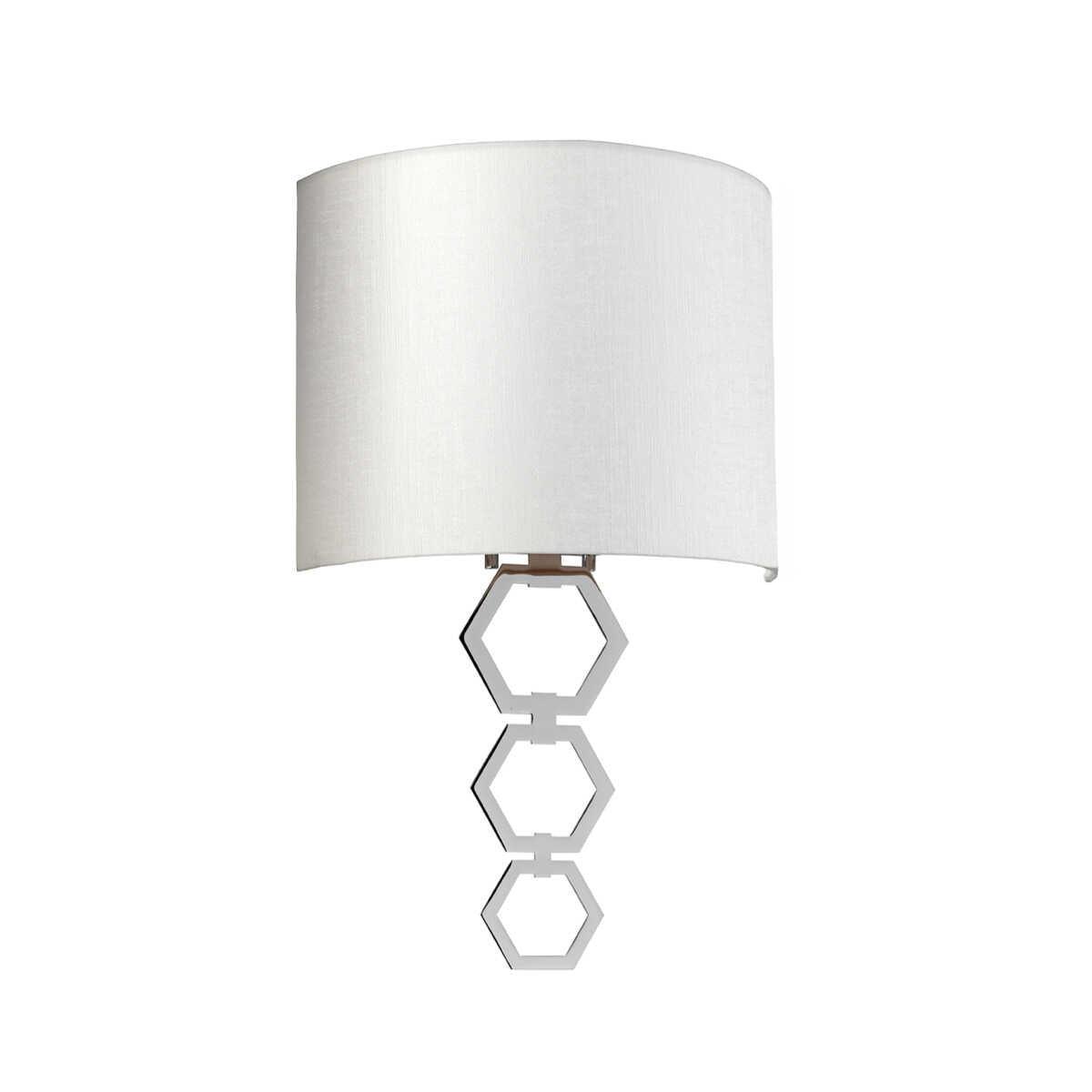 Elstead Clark Medium 1-Light Polished Chrome Wall Sconce - Perfect for Bedroom, Hallway, and Entryway Lighting