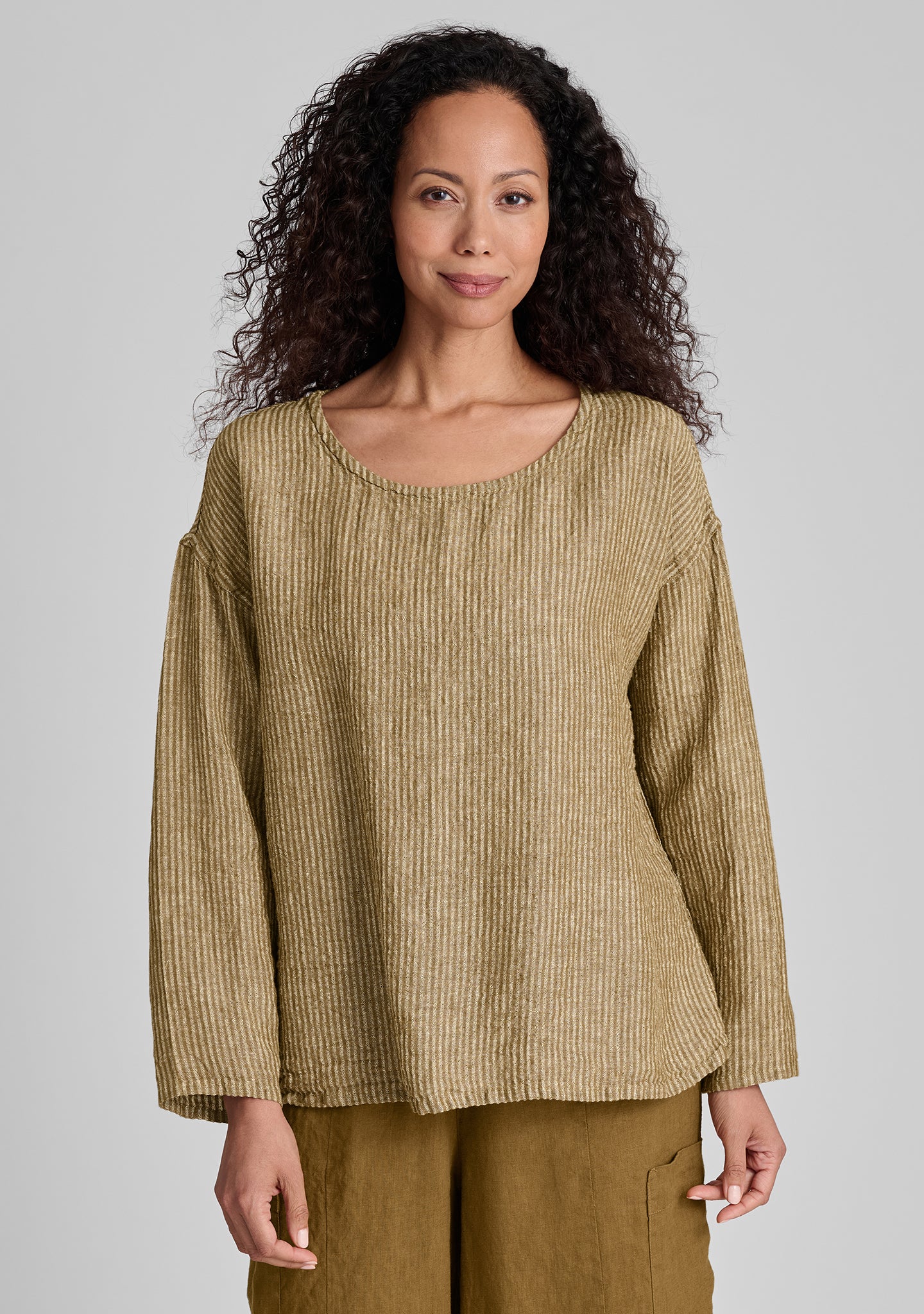Stylish Long Sleeve Linen Shirt for Women - Breathable & Comfortable Casual Wear - Perfect for Office, Travel, and Summer Outfits