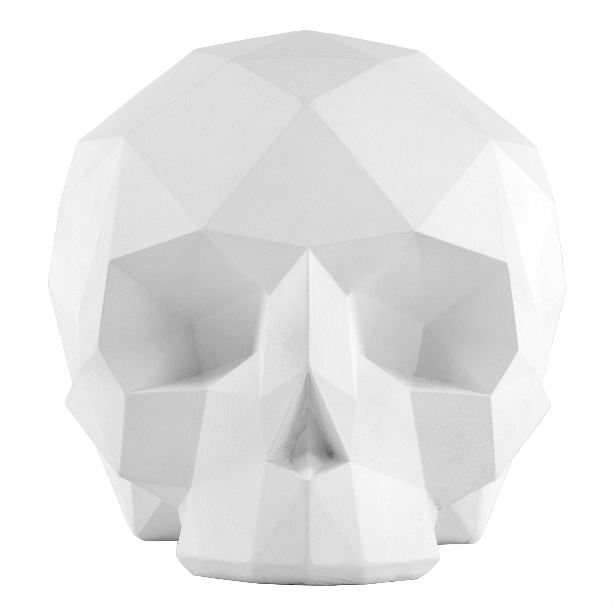 6 Inch Halloween Origami Skull Table Decor - Spooky Party Centerpiece for Halloween, Home, and Office Decoration