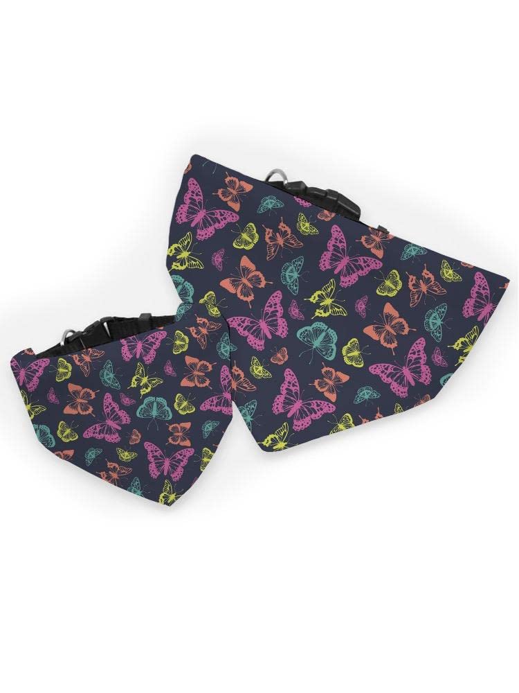 Lace Butterfly Seamless Pattern Bandana for Dogs & Cats - Stylish Pet Accessory for Daily Walks, Photo Shoots & Special Occasions