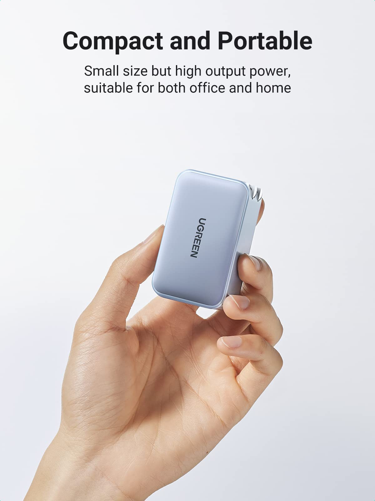 UGREEN Nexode 65W USB C GaN Fast Charger - 3 Port PD Wall Charger with Foldable Plug for iPhone 15/14/13, MacBook, iPad, Samsung Galaxy - Perfect for Travel, Home & Office Use