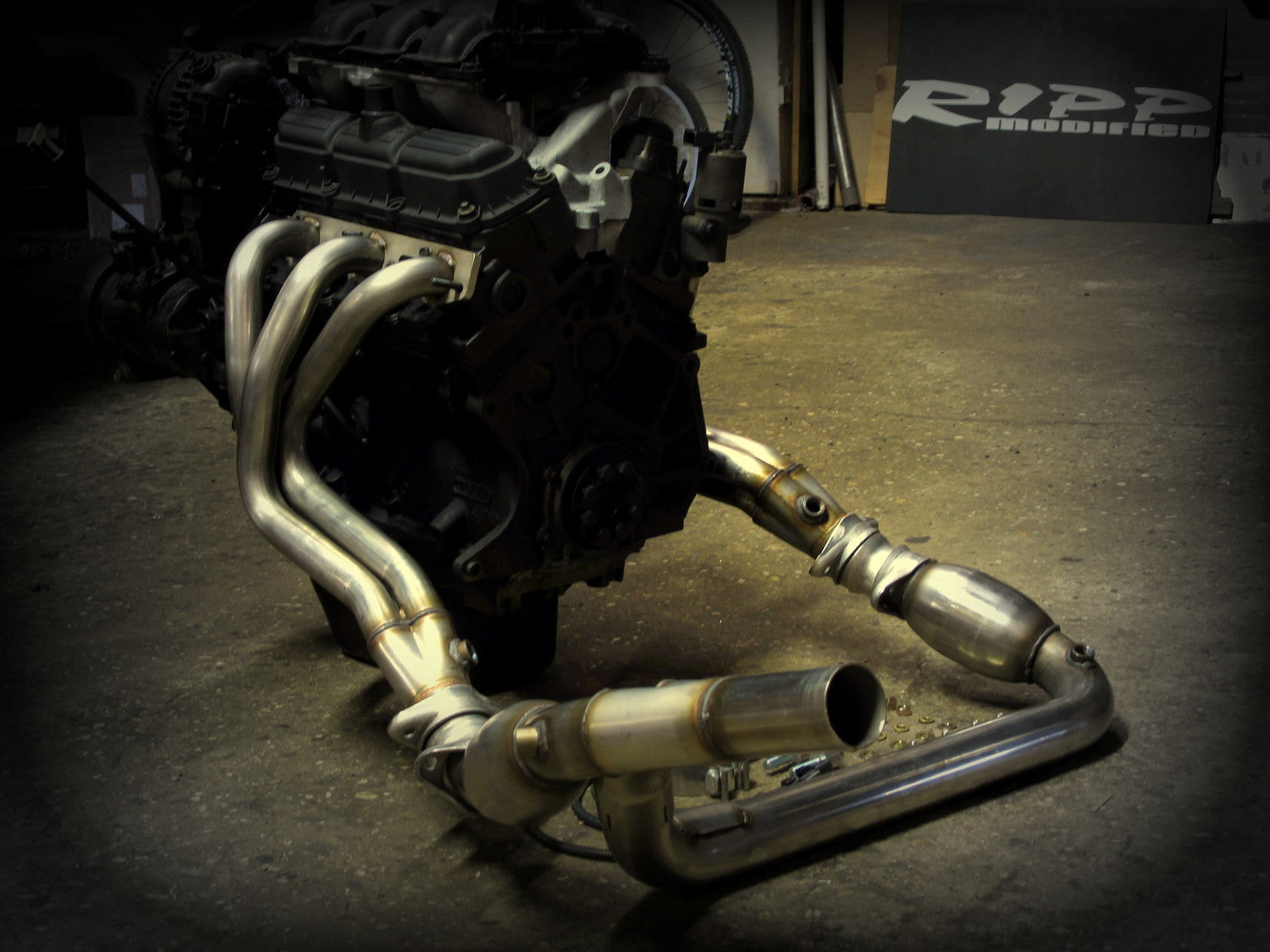2007-2011 Jeep Wrangler Stainless Steel Long Tube Headers with Catalytic Converters - Performance Exhaust Upgrade for Off-Road & Street Driving