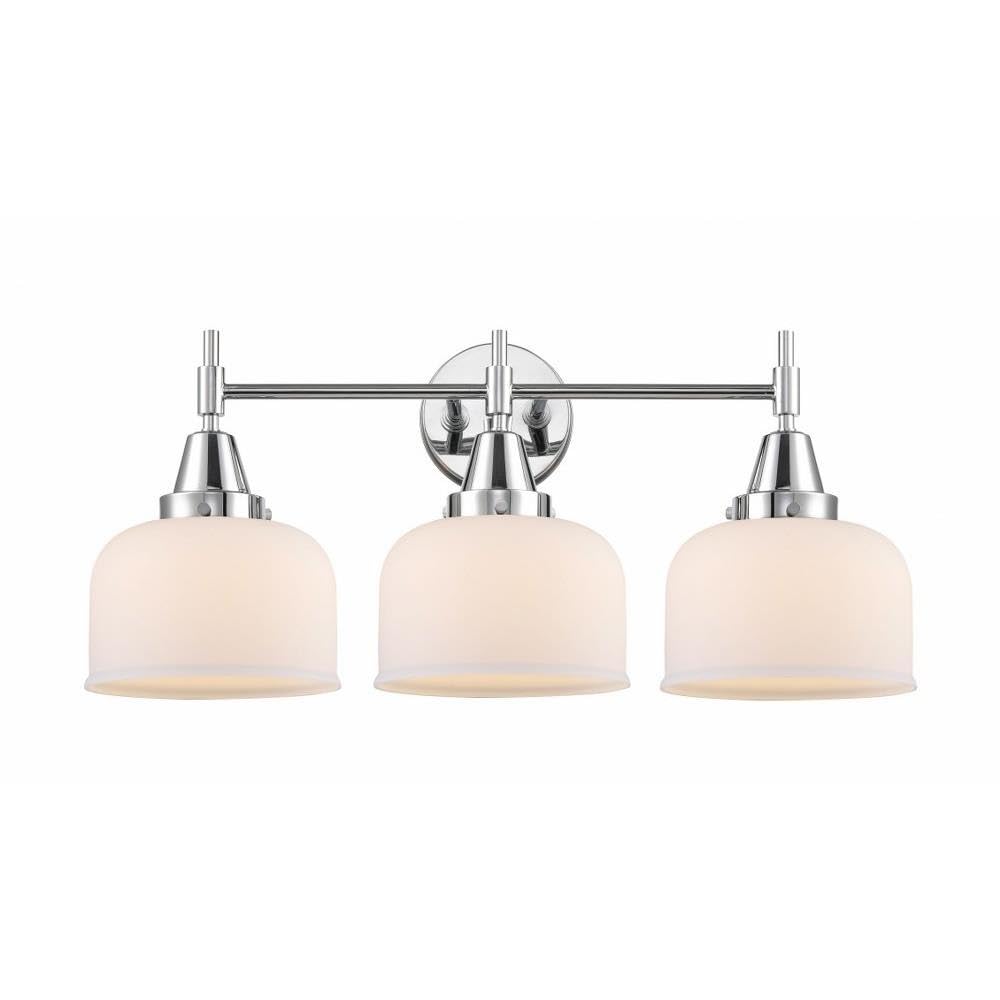 Innovations 447-3W-PC-G71 Chrome Finish Transitional 3-Light Bathroom Vanity Set - Perfect for Modern Bathrooms, Powder Rooms & Home Renovations