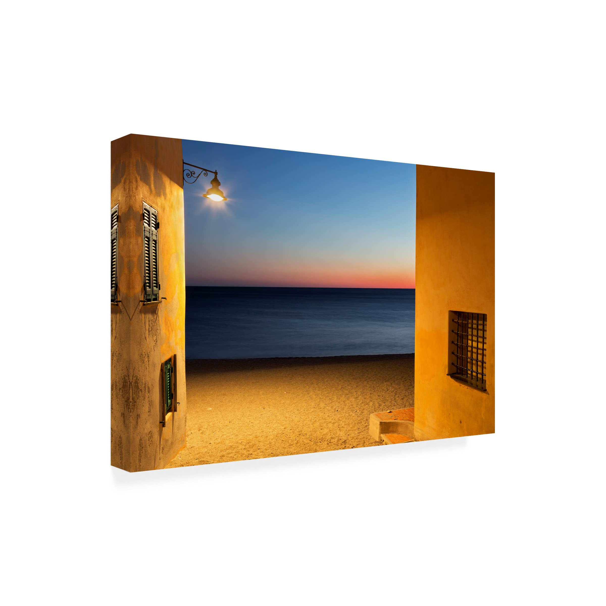 Paolo Bolla 'Varigotti' Canvas Art Print - Modern Italian Landscape Wall Decor for Living Room, Bedroom & Office | Trademark Fine Art Collection