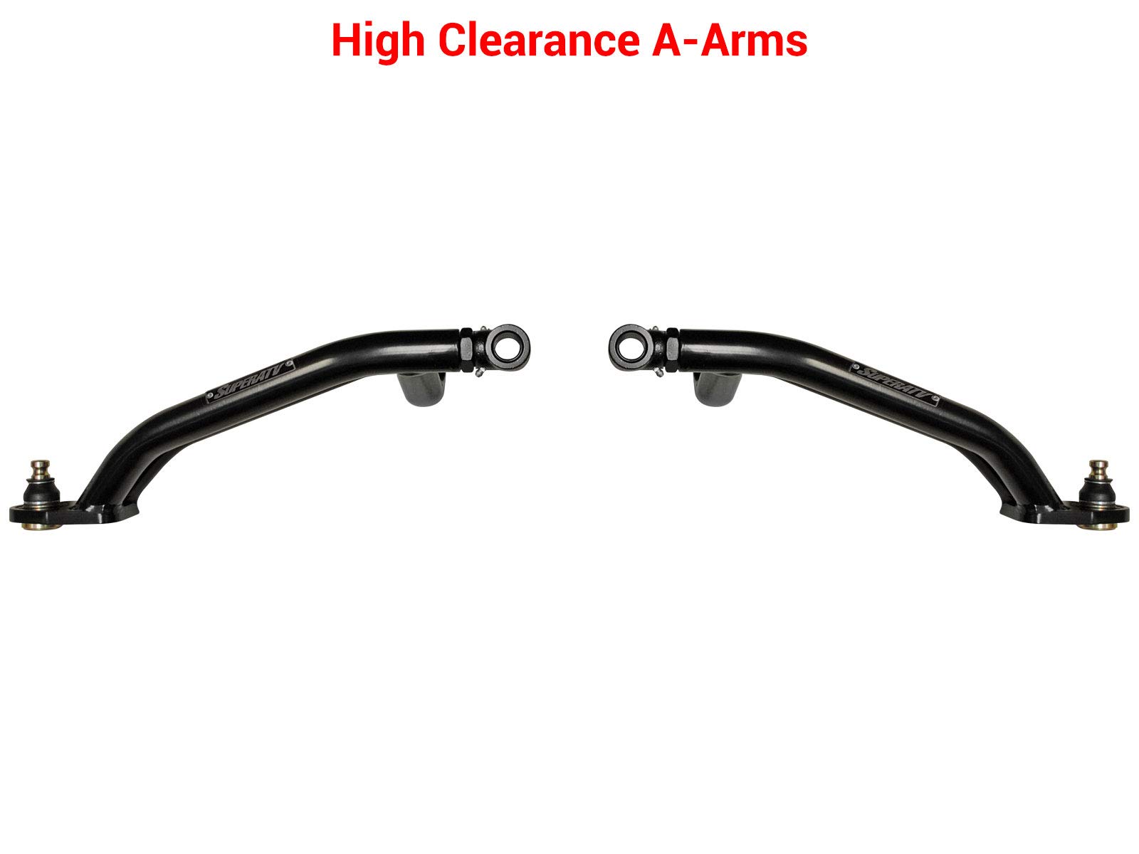 SuperATV High Clearance Lower A Arms for Polaris Scrambler 850/1000 (2013-2023) - Heavy Duty Off-Road Suspension Upgrade - Perfect for Trail Riding & Mudding