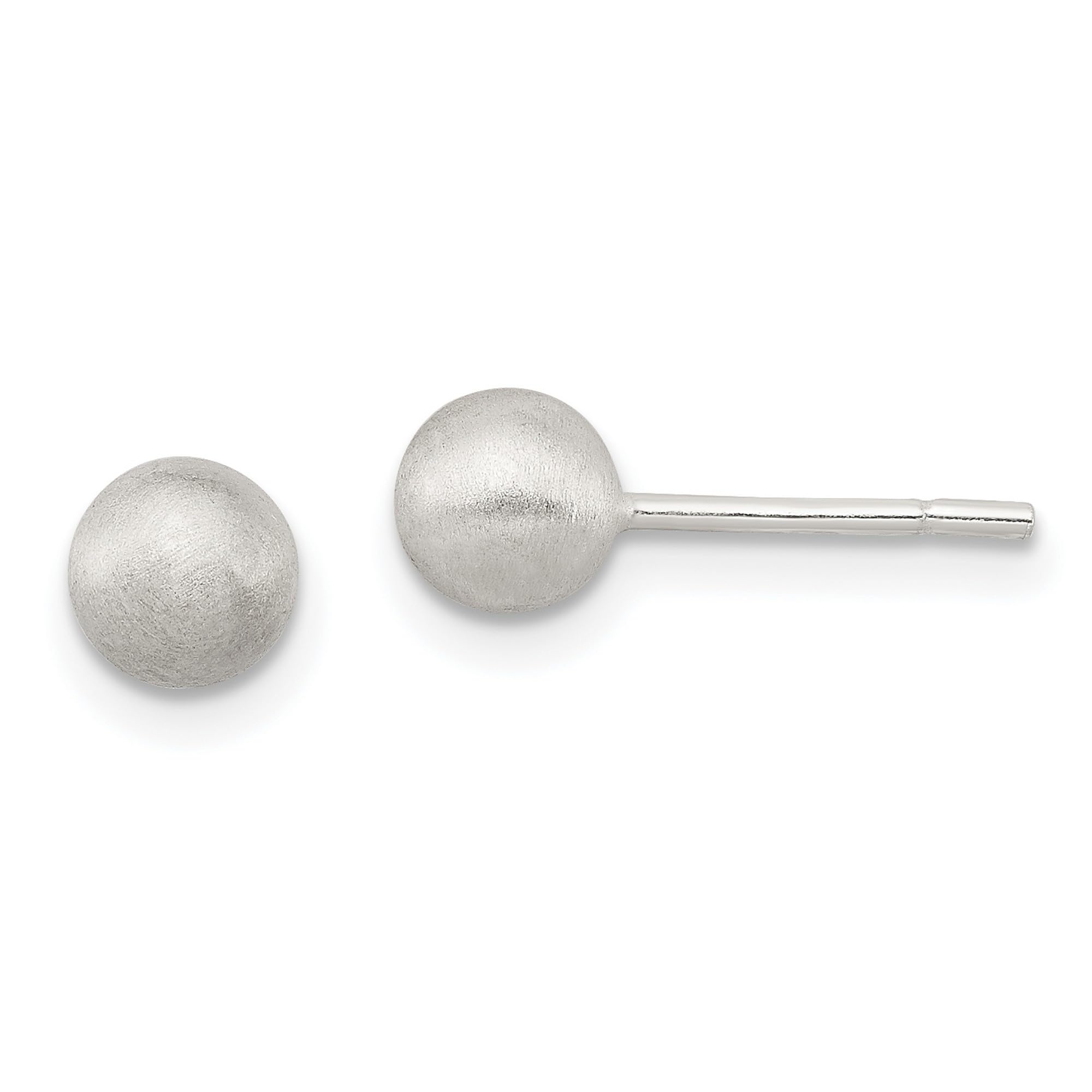 Sterling Silver Polished Laser-Cut Post Earrings 5x5mm - Elegant Minimalist Stud Earrings for Women, Perfect for Everyday Wear, Office & Special Occasions