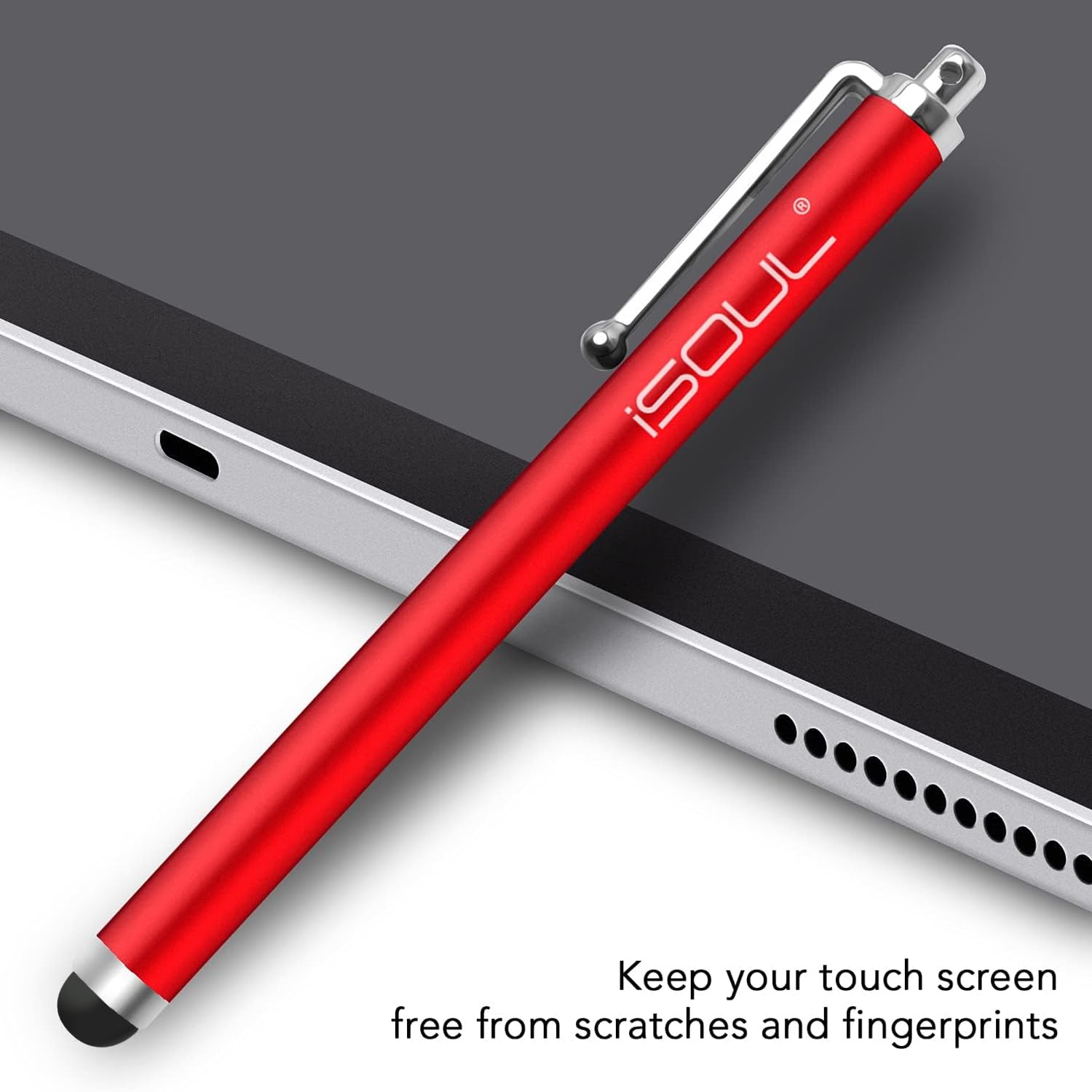 ISOUL Stylus Touch Pen [5-Pack] - Precision Capacitive Touchscreen Stylus for iPhone, iPad, Galaxy, Android Tablets & More - Compatible with iPad Mini/Pro, Galaxy Note/Tab, OnePlus, Nokia - Perfect for Drawing, Note-Taking & Digital Signatures (Black)