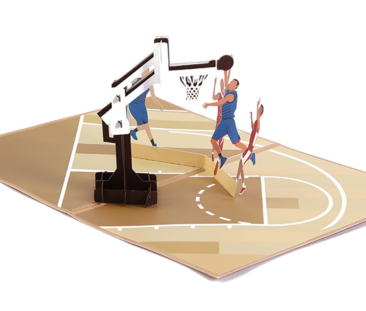 3D Basketball Pop Up Birthday Card - Perfect for Sports Lovers Celebration