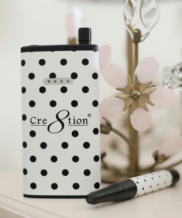 Cre8tion Portable Electric Nail Drill Machine - Professional Efile Kit for Acrylic & Gel Nails, Manicure Pedicure Polishing & Shaping | Compact Design for Home Salon & Travel Use | Perfect for DIY Nail Art & Professional Nail Technicians