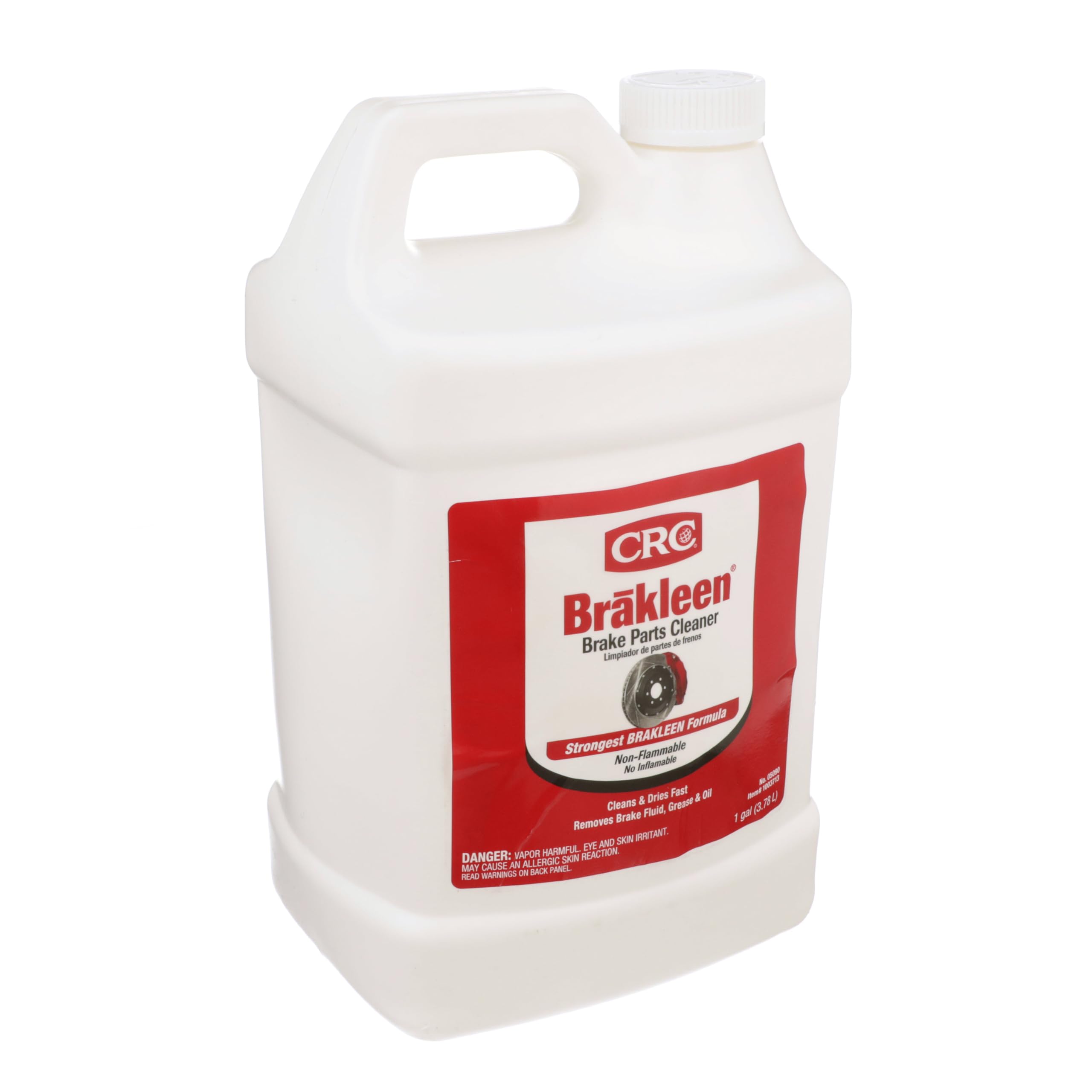 CRC Brakleen 1003712 Non-Flammable Brake Parts Cleaner - 1 Gallon (4 Pack) | Heavy-Duty Automotive Cleaning | Safe for Brake Systems, Clutches & Mechanical Parts