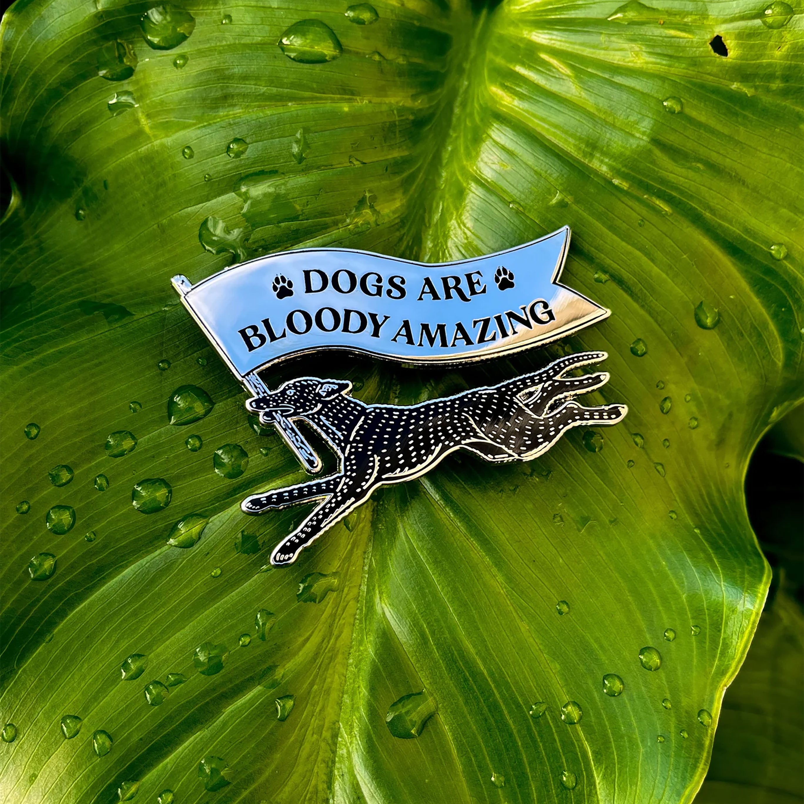 House of Hawks Dogs Are Bloody Amazing Enamel Pin Badge - Unique Collectible Lapel Pin for Dog Lovers, Gifts & Accessories - Perfect for Jackets, Backpacks & Hat Decorations