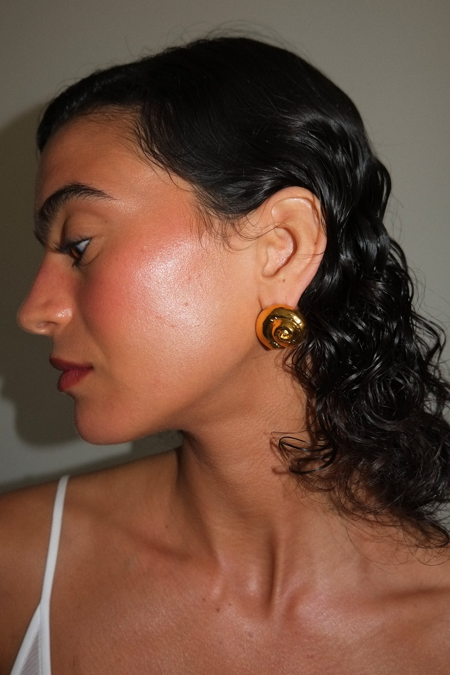 Leila Metal Swirl Earrings for Women - Trendy Boho Dangle Hoop Earrings - Gold & Silver Statement Jewelry - Perfect for Parties, Weddings & Everyday Wear