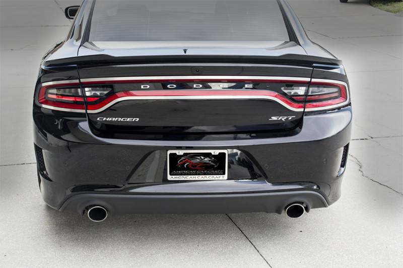 Polished Taillight Trim Kit for Dodge Charger (2015-2023) - 4-Piece Set - Chrome Finish - Easy Installation - Perfect for Car Customization & Night Driving
