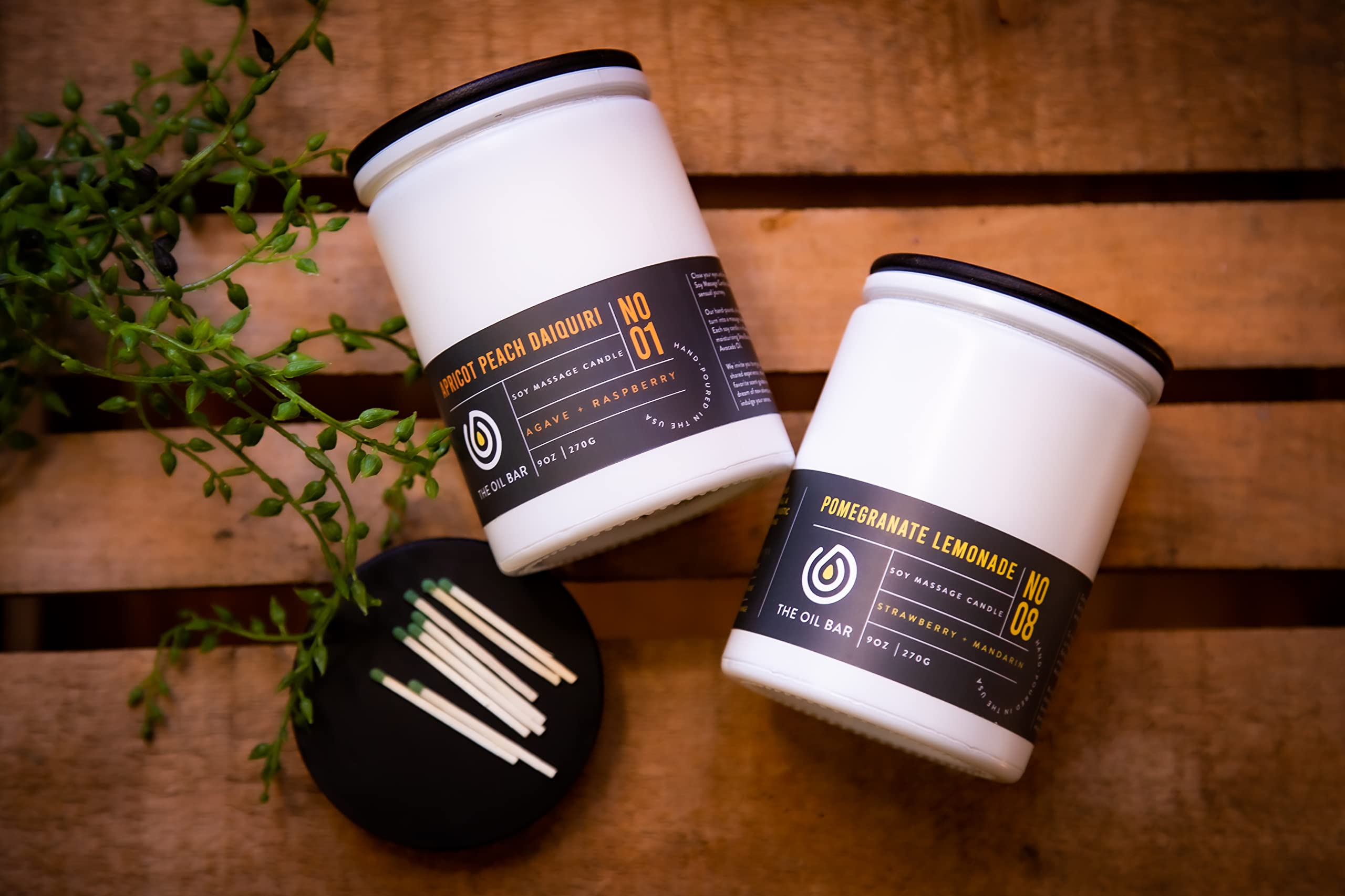Premium Soy Wax Candle - No. 8 Pomegranate Lemonade Scent | Natural, Long-Lasting Fragrance | Perfect for Home, Office & Relaxation