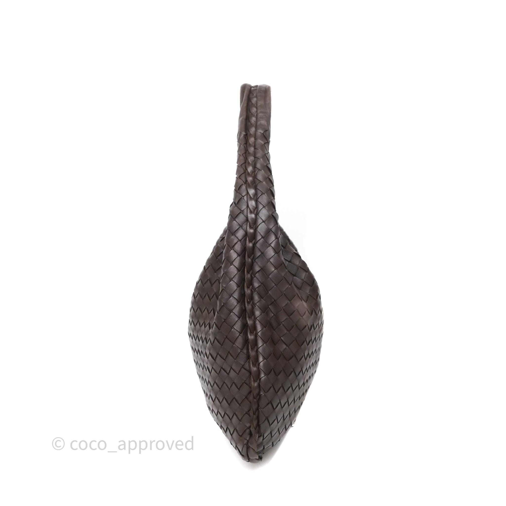 Bottega Veneta Veneta Hobo Bag in Ebano Nappa Intrecciato Leather - Perfect for Work, Travel & Everyday Luxury