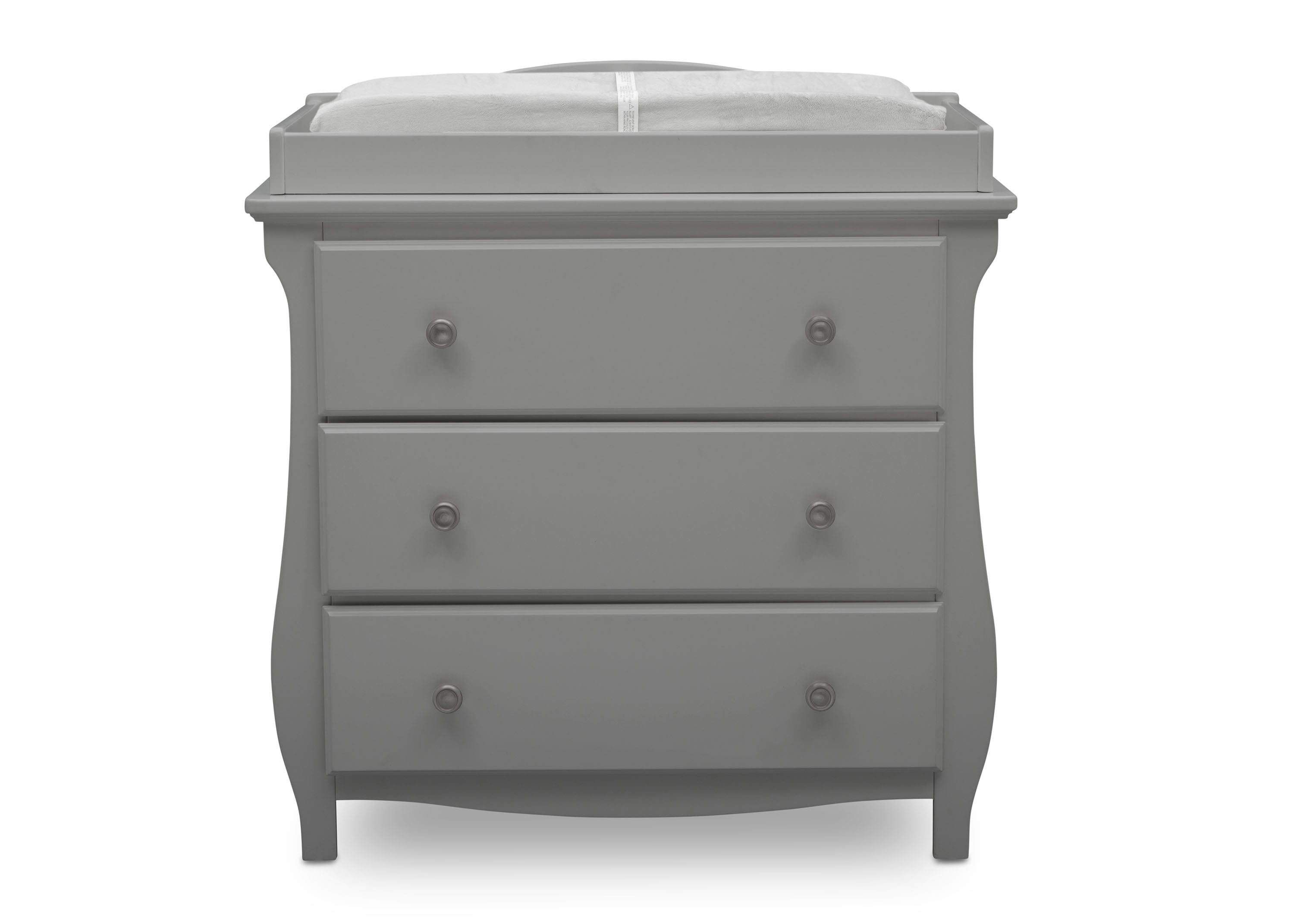 Lancaster 3 Drawer Dresser with Changing Table Top & Secure Interlocking Drawers - Perfect Nursery Storage Solution for Baby Clothes, Diapers & Essentials