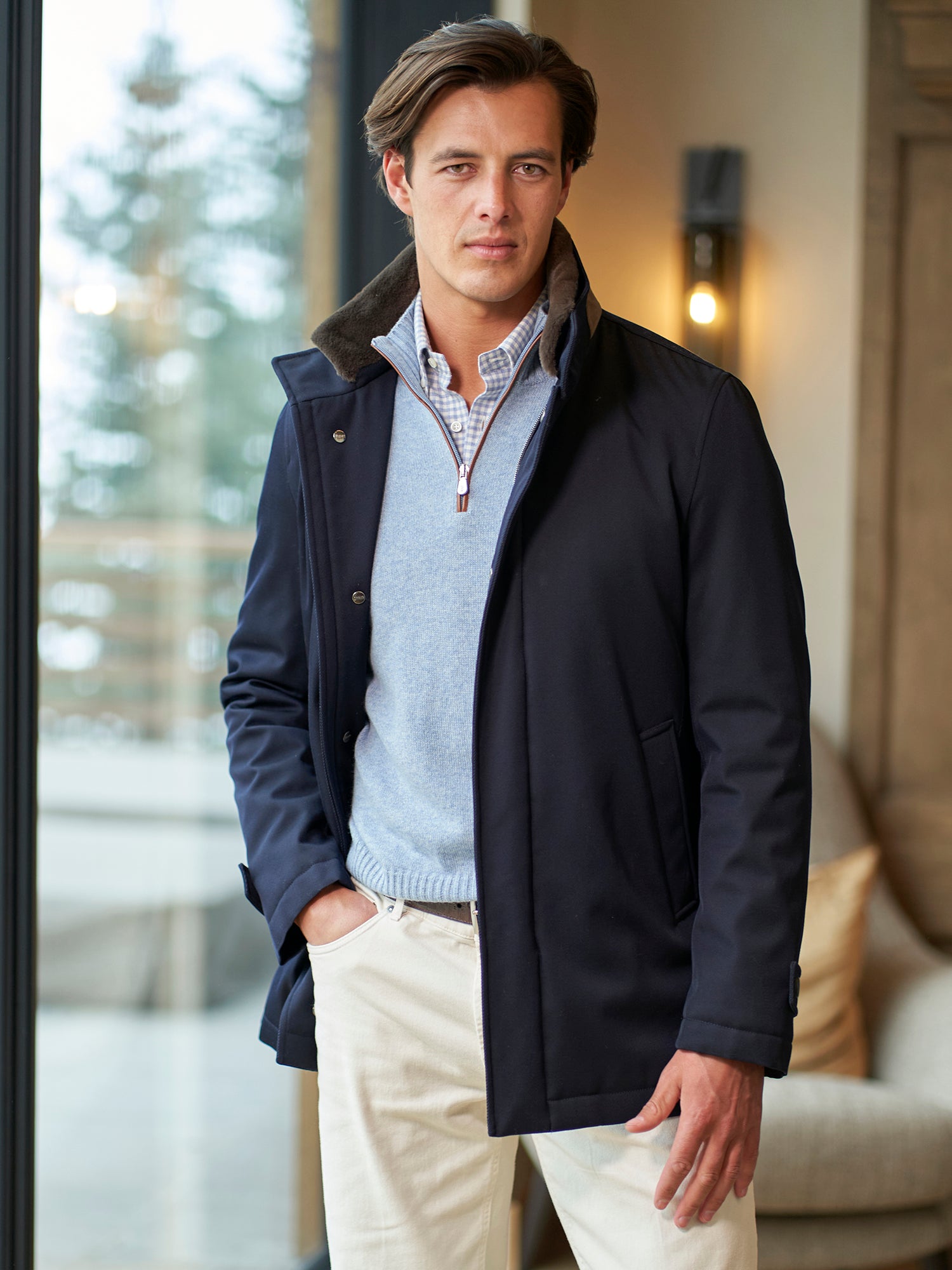 Luxury Gino Loro Piana Wool Coat for Women & Men | Premium Italian Cashmere Blend Winter Overcoat | Perfect for Business, Office & Formal Occasions