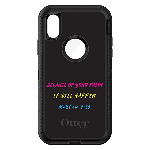 Matthew 9:29 - Because of Your Faith, It Will Happen On Black Case