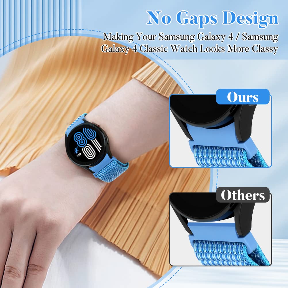 Galaxy Watch 6/5/4 Bands - No Gap Sport Loop Strap for Active Lifestyles