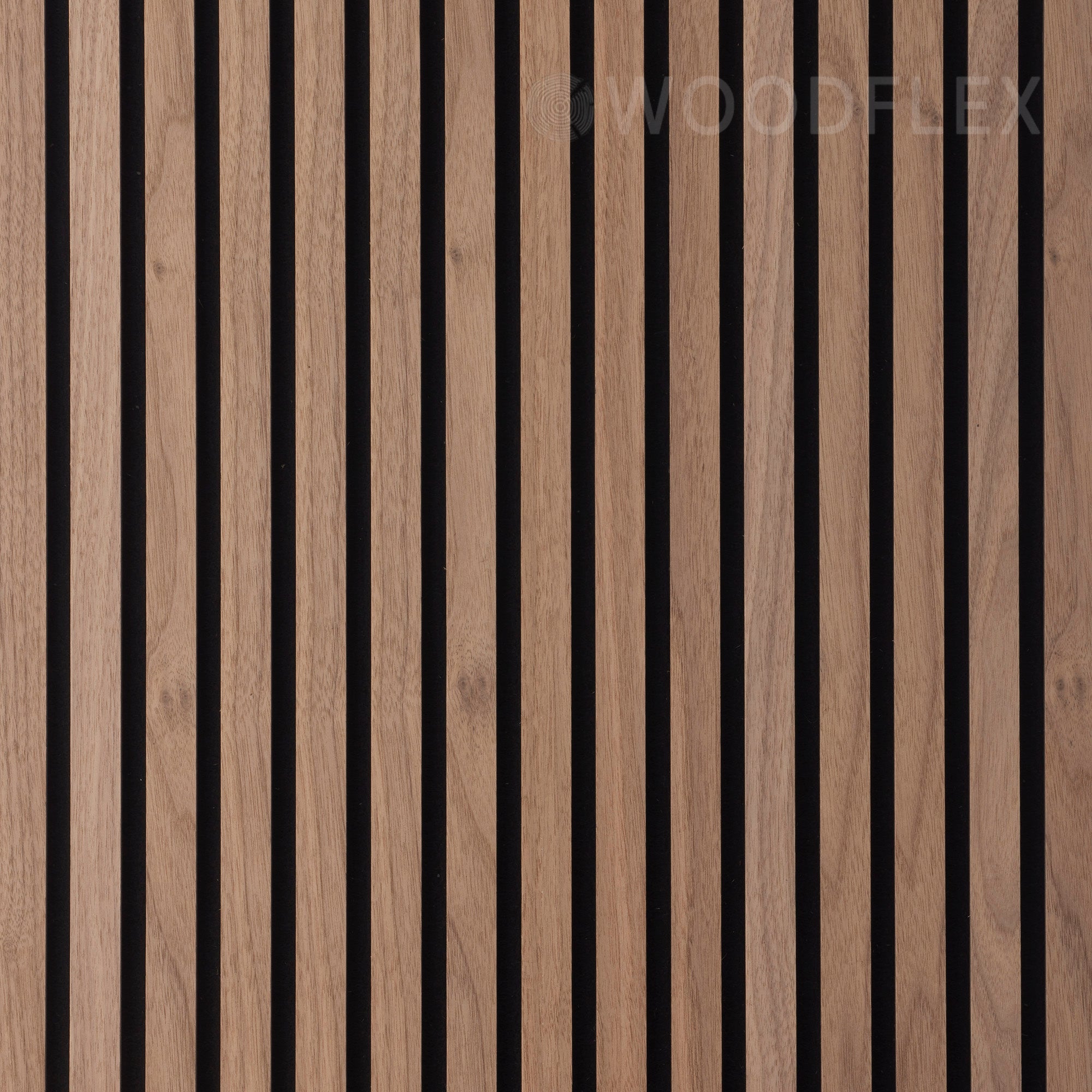 Flexible Acoustic Wood Slat Wall Panel - Walnut Veneer 2700mm x 600mm | Soundproofing & Decorative Wall Treatment for Home Theater, Office, and Studio