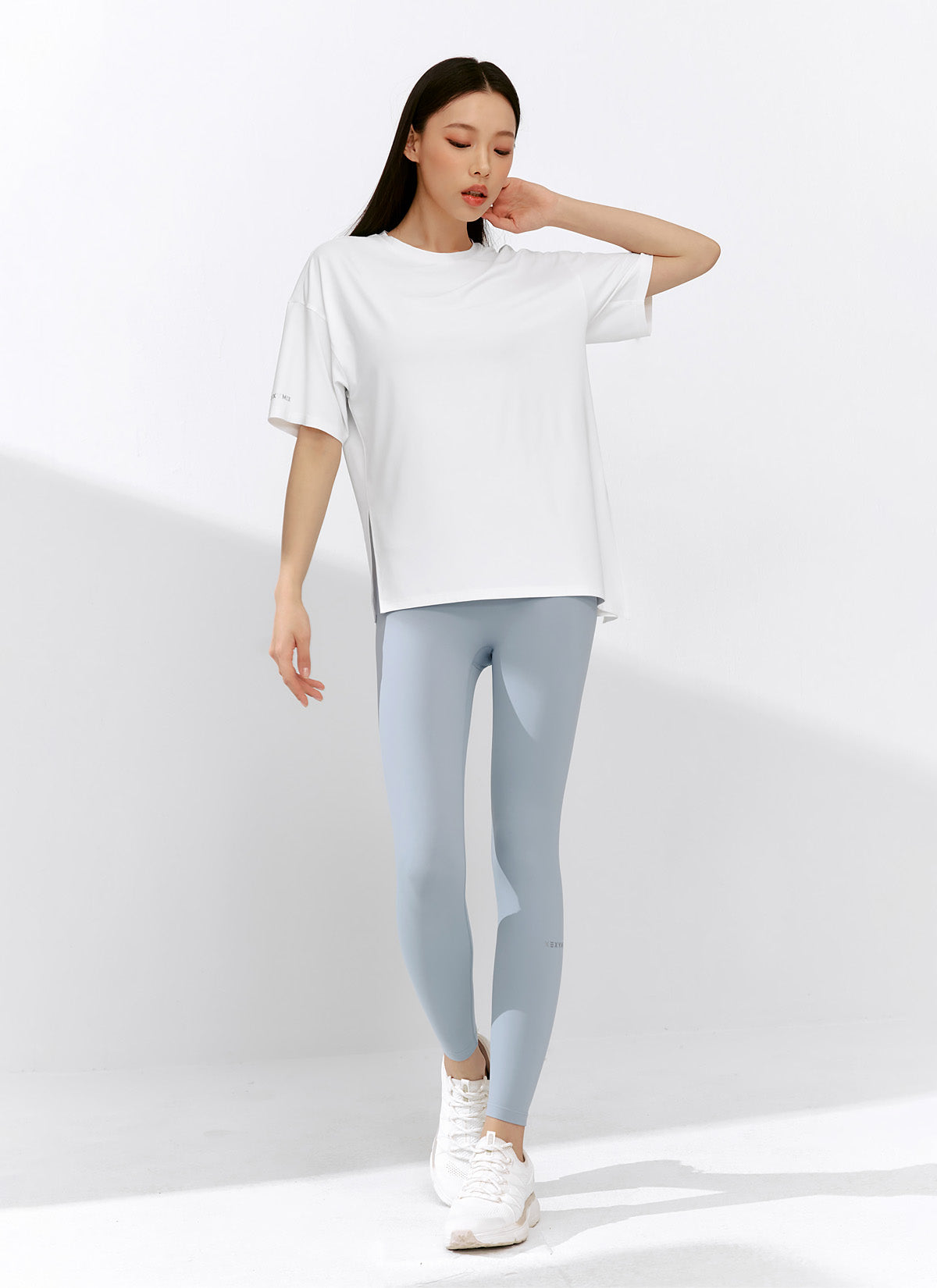 Lightweight Ice Feather 2.0 Unbalanced Loose Fit Short Sleeve T-Shirt for Women - Perfect for Casual Wear, Summer Outfits & Street Style Fashion