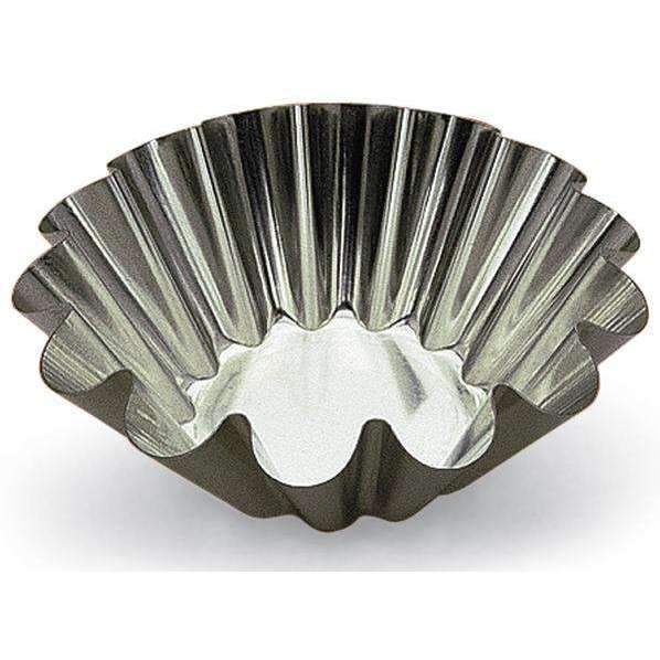 Premium Brioche Heavy Tin Moulds with 14 Ribs - Professional Baking Pans for Perfect Brioche, Bread & Pastries - Ideal for Home Bakers & Commercial Kitchens