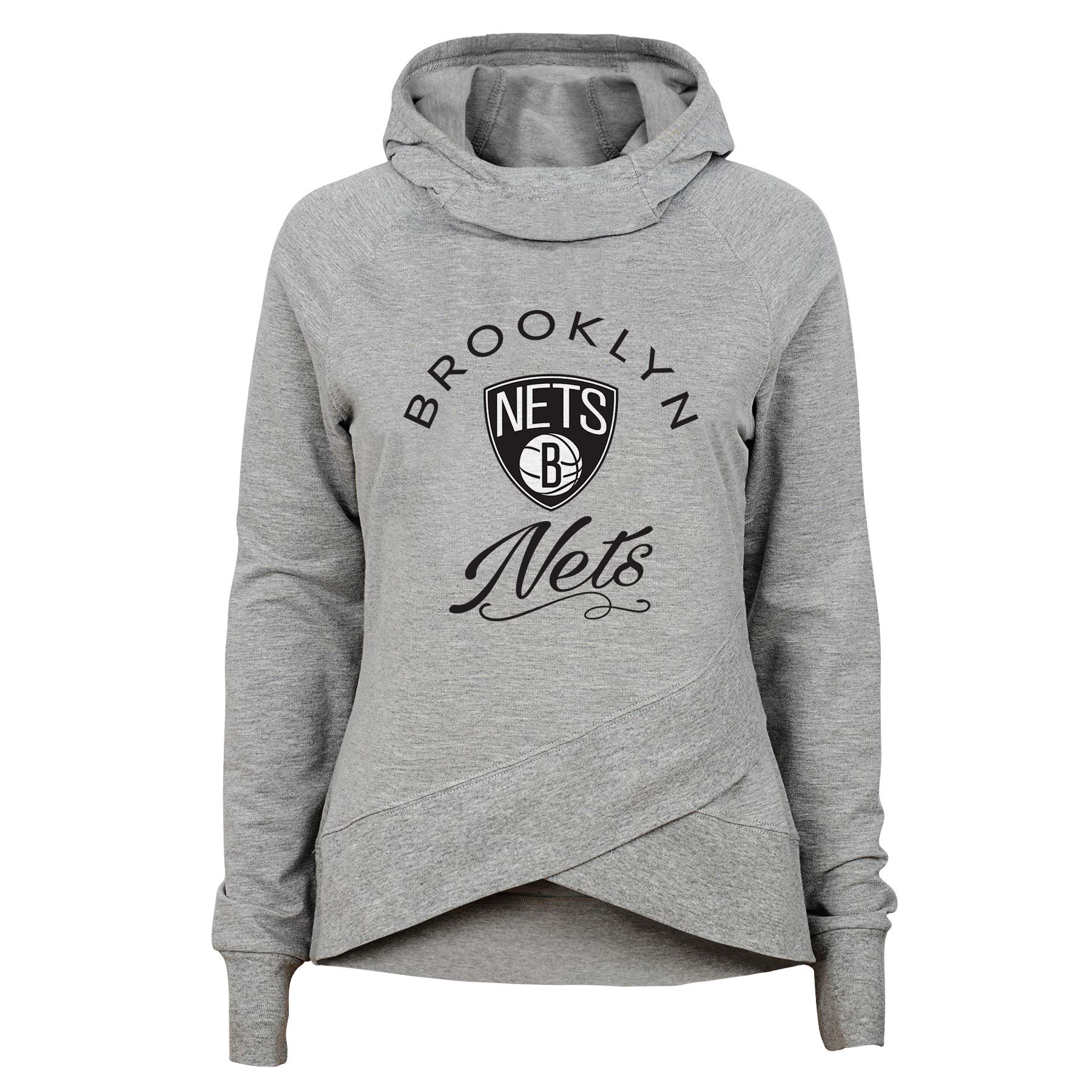 NBA Girls' The Bridge Long Sleeve Funnel Neck Hoodie - Warm Fleece Pullover for Basketball Fans - Perfect for Game Day, School & Casual Wear