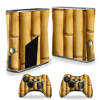 MightySkins Protective Skin Wrap for Xbox 360 S Slim Console & 2 Controllers - Durable Vinyl Decal Cover with Bamboo Design | Perfect for Gaming Setups, Gift Giving & Custom Console Protection