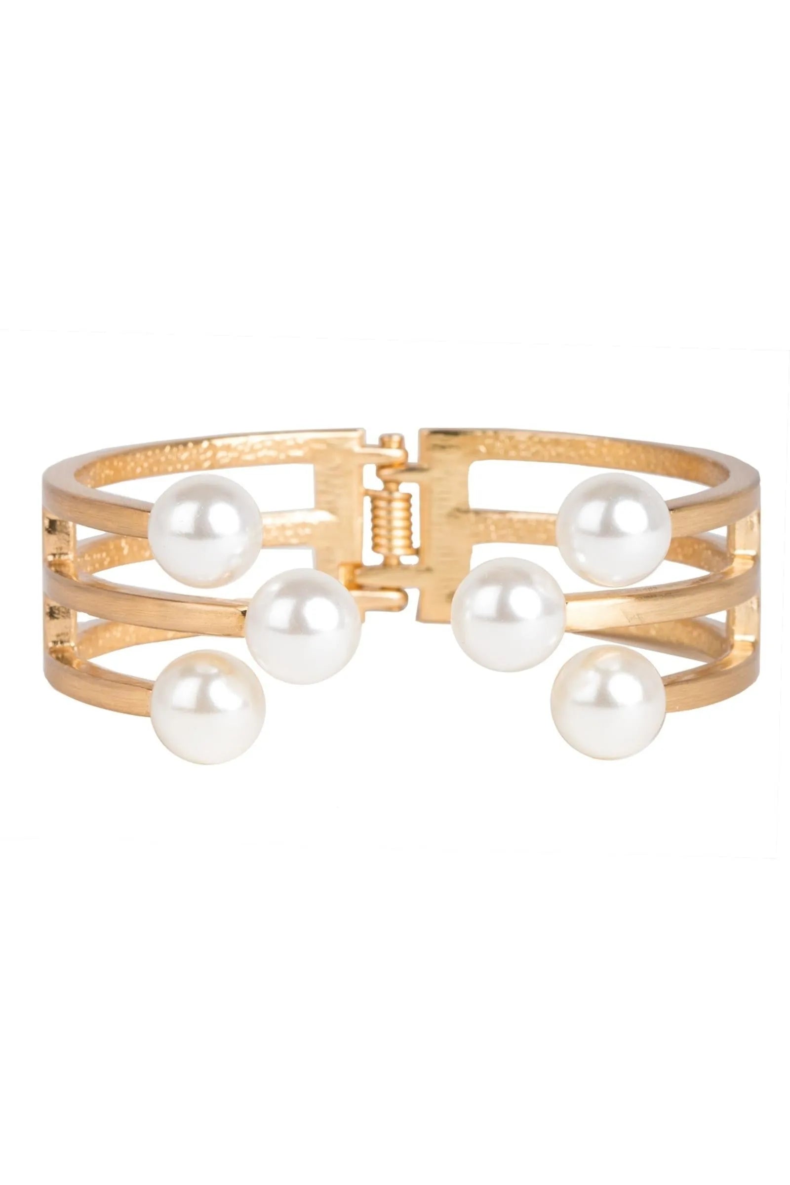 6 Pearl Cuff Bracelet for Women - Elegant Pearl Jewelry Gift for Wedding, Party & Special Occasions