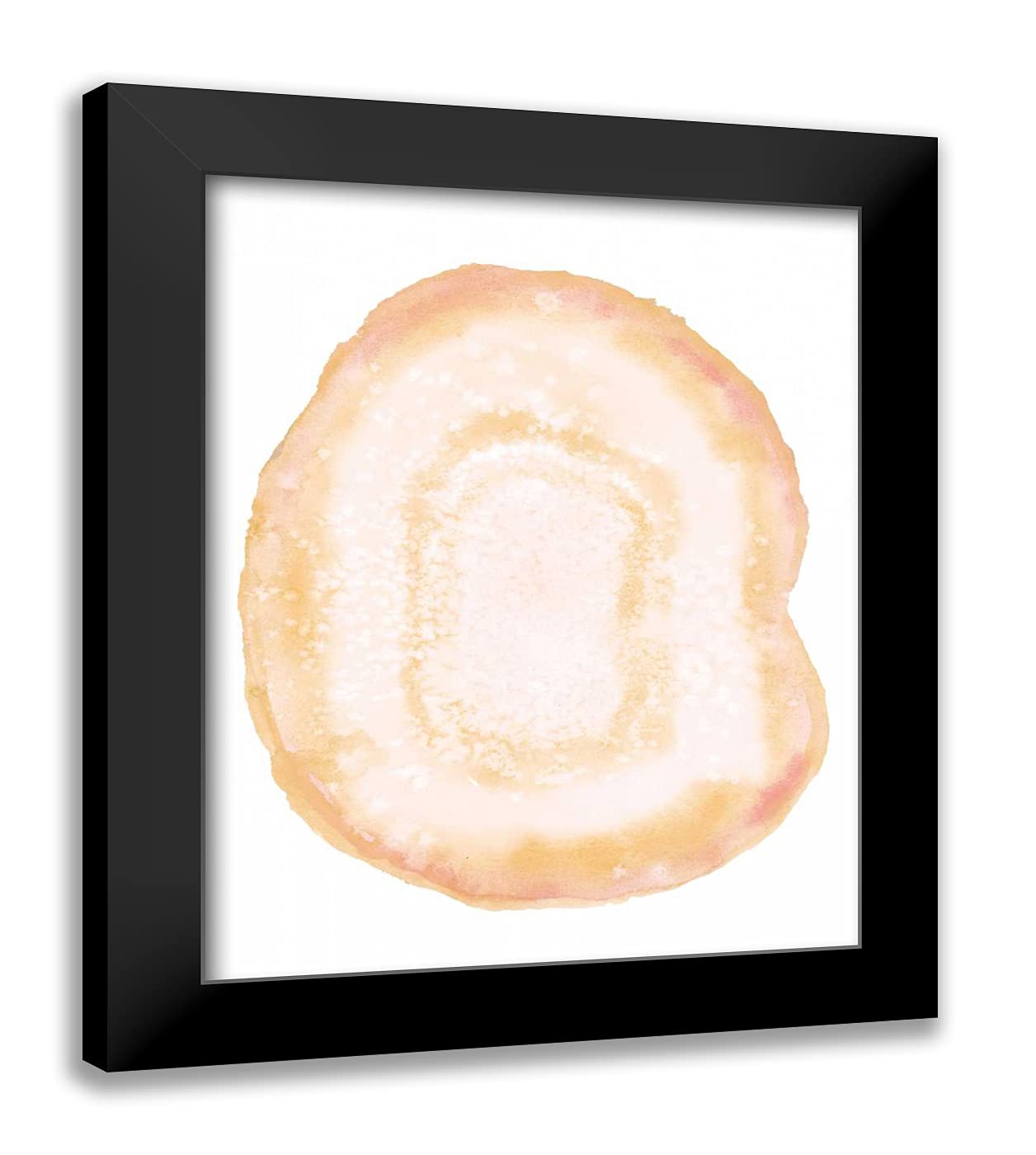 Naomi McCavitt Custom Radiant Geode III - 20x24 Inch Black Modern Framed Wall Art Print | Abstract Crystal Decor for Living Room, Bedroom & Office