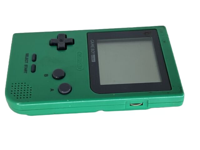Original Game Boy Pocket Green - Retro Handheld Gaming Console for Nintendo Enthusiasts | Perfect for Collectors & Classic Gaming on the Go